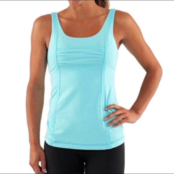 Lululemon Whole Hearted Tank Heathered Angel Blue - Picture 16 of 16